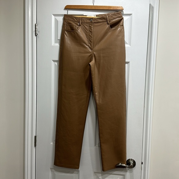 The Melina Wilfred Women’s Vegan Leather Pants Size 10 - Picture 6 of 7